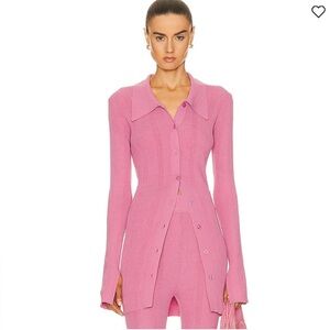 REMAIN BIRGER CHRISTENSEN Kulia Ribbed Knit Cardigan in ‘Cashmere Rose’